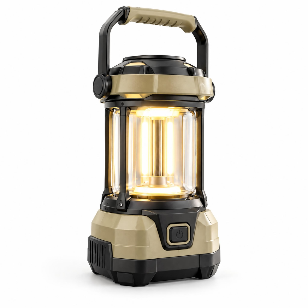 CALVEXOD™ CampGlow Rechargeable LED Camping Lantern – Dimmable Portable Tent Light with Hanging Handle & USB-C Charging