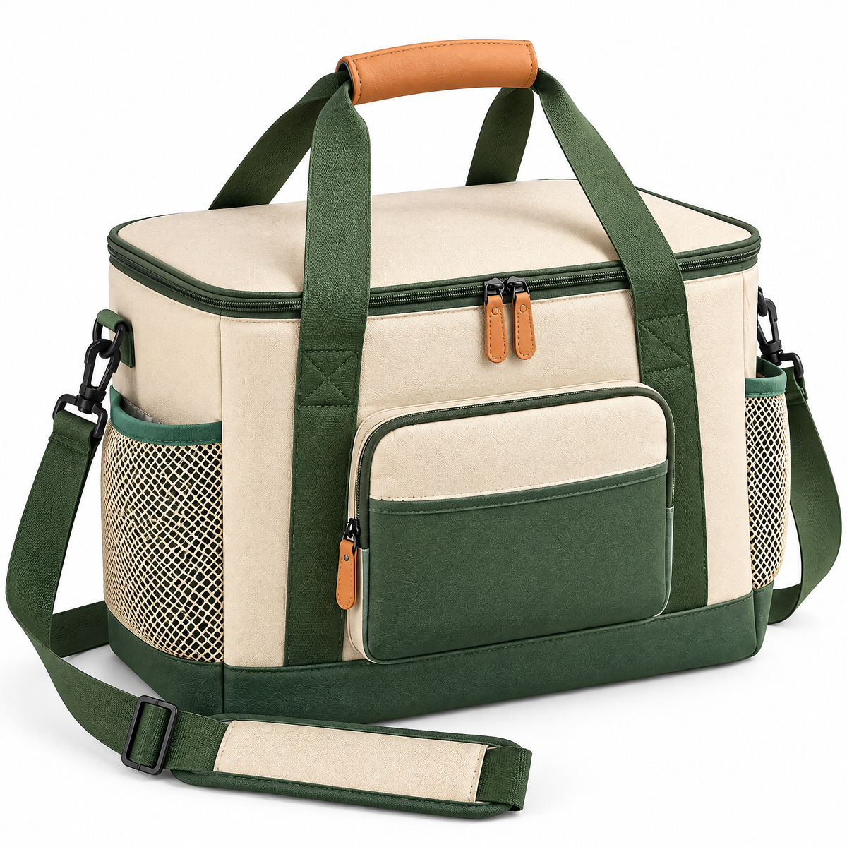 CALVEXOD™ DayChill 18-Can Insulated Picnic Cooler Tote – Soft Cooler Bag with Leak-Resistant Lining, Shoulder Strap & Exterior Pocket