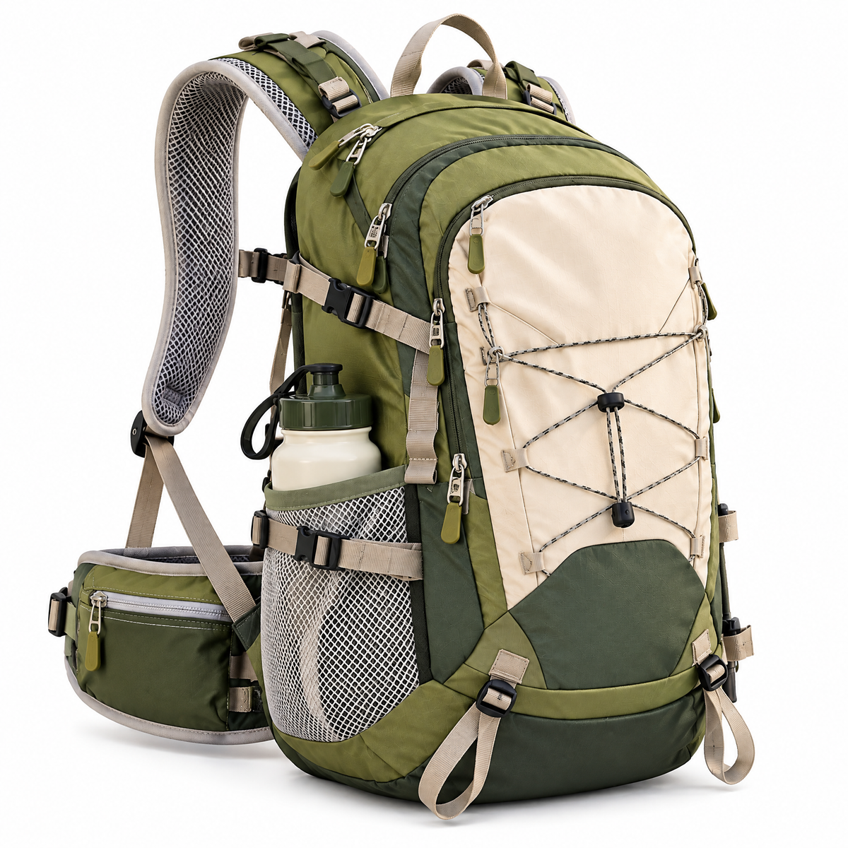 CALVEXOD™ TrailArc 22L Hiking Daypack – Lightweight Outdoor Backpack with Hydration Sleeve, Ventilated Back Panel & Trekking Pole Loops