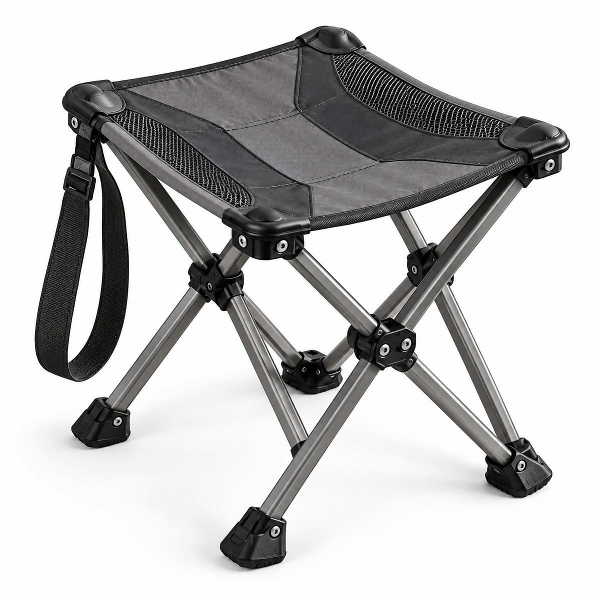 CALVEXOD™ RestPoint Folding Hiking Seat – Lightweight Portable Trail Stool with Carry Strap for Hiking, Camping, Fishing & Outdoor Events